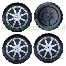 Set Ruota DX e SX Anteriore e Posteriore Gaucho Rock'in 2014 - Peg Perego